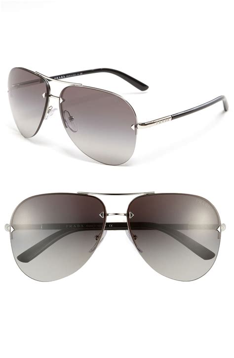 prada metal aviator sunglasses|prada sunglasses nordstrom.